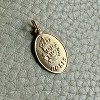 18k gold vintage charm or pendant - Swedish Police Shield