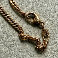 VERY FINE! 1970s era Balestra 18k gold special tight curb chain necklace - 20 inch length