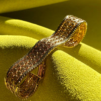 Phenomenal Danish link bracelet in 14k solid gold - by Jørn Arne Backhausen - 6.75 inch length