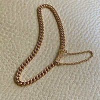 1917 Curb link bracelet in 18k yellow gold - 6.7 inch length