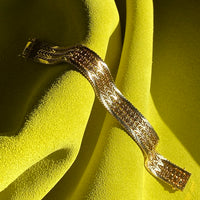 Phenomenal Danish link bracelet in 14k solid gold - by Jørn Arne Backhausen - 6.75 inch length