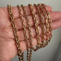 1962 Swedish Vintage 18k Gold Biker Link Bracelet 4.8mm width - 7.5 inch length