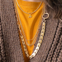 Antique Watch Chain with tiny leaf pattern - 14k gold with 10k rose gold detail