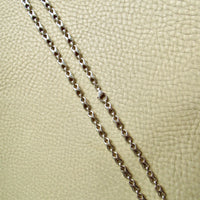 Vintage UK Sterling Silver Puffy Figure-8 Link Necklace 36g – 18 Inch Length