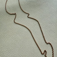 Foxtail Link Chain Necklace in 18k Solid Gold - 25.75 inch length