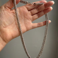 Vintage Sterling Silver Spiral Link Chain Necklace – 19.9 Inch length