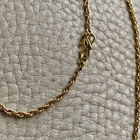 Vintage Spiral Link Chain Necklace in 18k Gold - 22.5 Inch Length