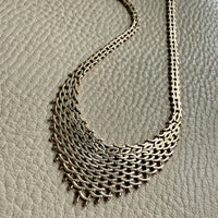 Supple Snakey Brick Link Necklace in 14k gold - Midcentury era Danish - 17.3 inch length