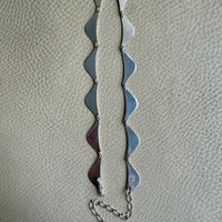 1960s era Wing Link Sterling Silver Collar Necklace - 15-18 inch adjustable length