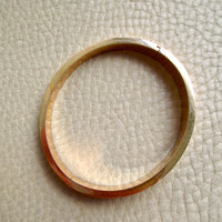 1960s era Vintage Danish 14k Gold Hinged Bangle Bracelet – 7 inch Interior Circumference