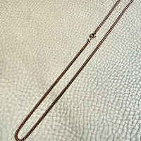 Faceted Curb Chain Necklace in 14k Gold - 18.2 inch length