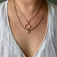 18k gold vintage charm or pendant - Pisces Fish Medallion