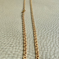 STUNNING Vintage Virola Link Necklace 18k Gold – 22.5 Inch Length