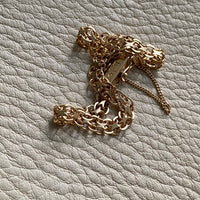 1962 Slender x-link bracelet in 18k gold - Vintage from Stockholm, Sweden - 7.5 inch length