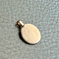 18k gold vintage pendant - Aries Ram Zodiac Medallion