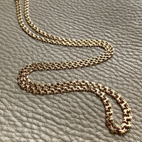 20.5 Inch longer length! Vintage Swedish Double-link necklace - Solid 18k gold