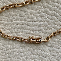 18k gold anchor link bracelet Danish antique early 1900s era