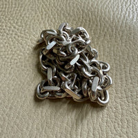 CHUNKY Vintage Sterling Silver Biker Chain Necklace - 21.3 inch length