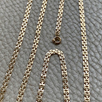 1982 Swedish Lacey 18k Gold I-link necklace - 31.5 inch length