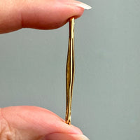 18k Gold Swedish Brooch Safety Pin- 1.2 inch length