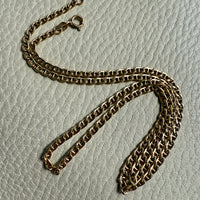 1960s era 18k Gold Vintage Mariner Link Chain Necklace - 20 inch length