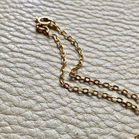 Vintage Italian cable link gold chain necklace - 23 inches of 18k gold