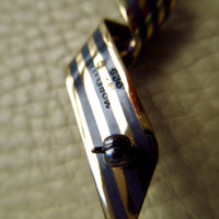 Vintage Curled Striped Ribbon Brooch 14k Gold & Silver – Paul Morelli
