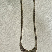 Supple Snakey Brick Link Necklace in 14k gold - Midcentury era Danish - 17.3 inch length