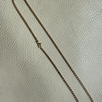 1960s era 18k Gold Vintage Mariner Link Chain Necklace - 20 inch length