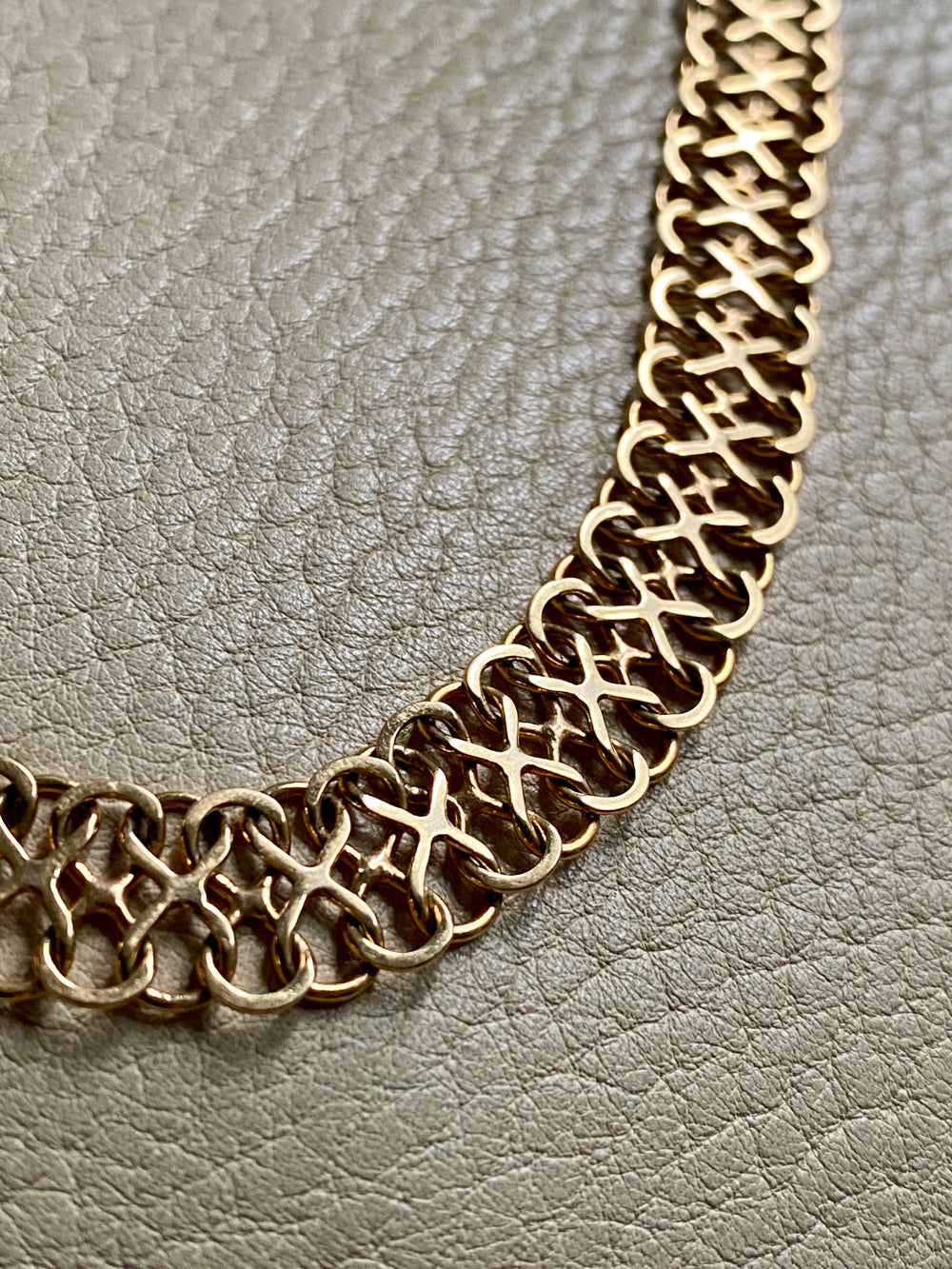 Unique! Figure 8 link bracelet in 18k gold - Swedish vintage 1977 - 7.9 inch length