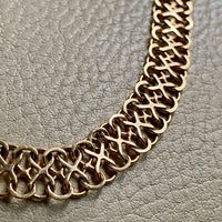 Unique! Figure 8 link bracelet in 18k gold - Swedish vintage 1977 - 7.9 inch length