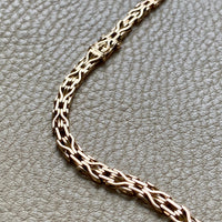 Rare and Exceptional! 14k Danish Gold link necklace - 18.5 inch length