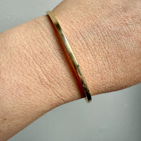 Vintage Danish 14k Solid Gold Bangle 20.1 grams - 8 inch interior circumference