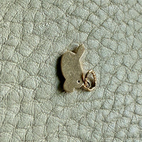 18k gold vintage charm or pendant - Painters Palette with Enamel