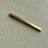Dutch Vintage 1900s era Safety Pin Brooch in 14k gold - 2.1 inch