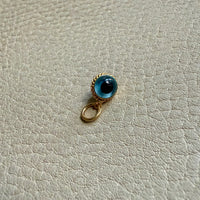 18k gold vintage charm or pendant - Evil Eye