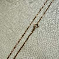 Antique Swedish 18k Gold Oval Link Watch Chain Necklace – 17.25 Inch Length