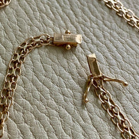 Swedish gold necklace - Graduated star link in solid 14k gold - 18.5 inch length