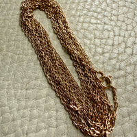 Dated 1899 - 18k gold Antique Longuard chain - 30.5 inch doubled necklace length