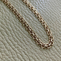 Swedish gold necklace - Graduated star link in solid 14k gold - 18.5 inch length