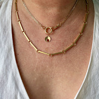 1943 Swedish Vintage Gold Curb Link Watch Chain Necklace 18k Gold – 16 Inch Length