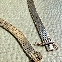 14k gold vintage cleopatra necklace