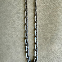 UNIQUE Chunky Sterling Silver Taxco Graduated Link Necklace - 22.9 inch length