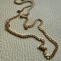 25 gram 18k Gold Chubby Curb Link Chain Necklace - Swedish Vintage - 19.5 inch length