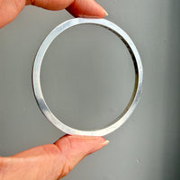 1965 Signed Solid Silver Circular Bangle, 31 grams - 7.8 inch interior circumference