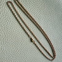 Foxtail Link Chain Necklace in 18k Solid Gold - 25.75 inch length