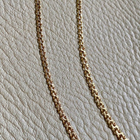 Vintage Double-link necklace - Made in Sweden - Solid 18k gold - 19.25” length