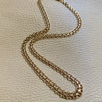1973 Graduated width x link necklace in 18k gold - 18.5 inch length