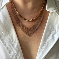 Tiffany and Co. 18k Gold Mesh Necklace by Elsa Peretti - 21 inch length approximately