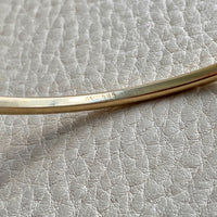 Vintage Scandinavian 14k solid gold bangle 1967-1973 - 8 inch interior circumference